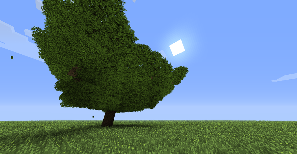 Minecraft Big Tree Wallpaper by FuriousHUN 1024x530