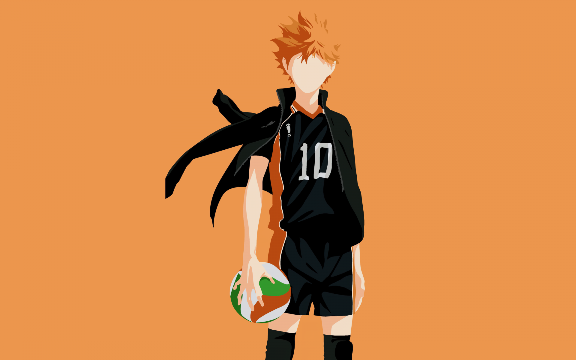 Shoyo Hinata Minimalist 8k Wallpaper