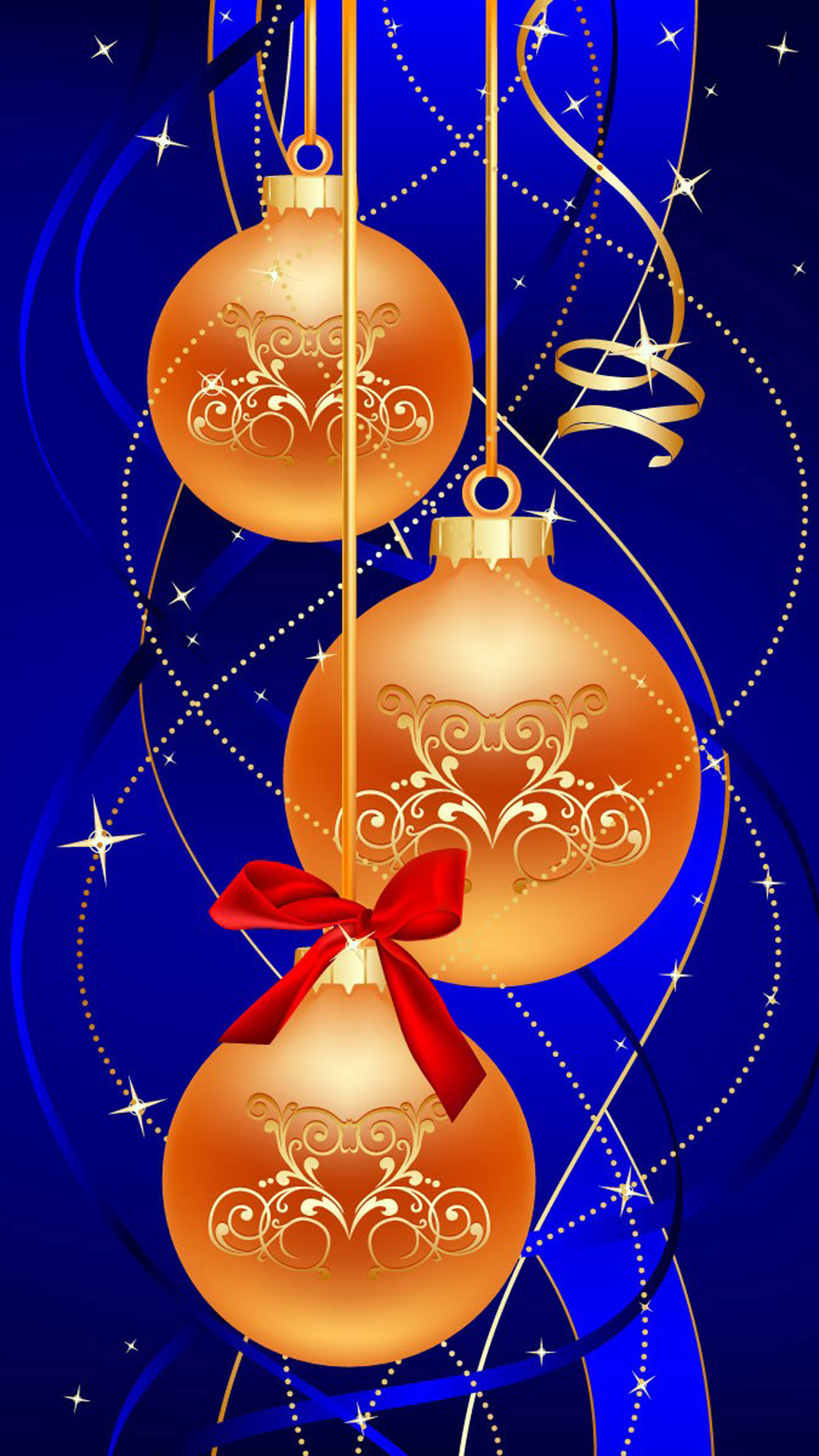 Merry Christmas Ball iPhone Wallpaper