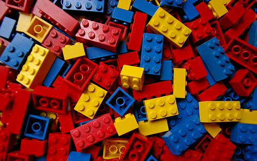 Primary Colors Legos Wallpaper