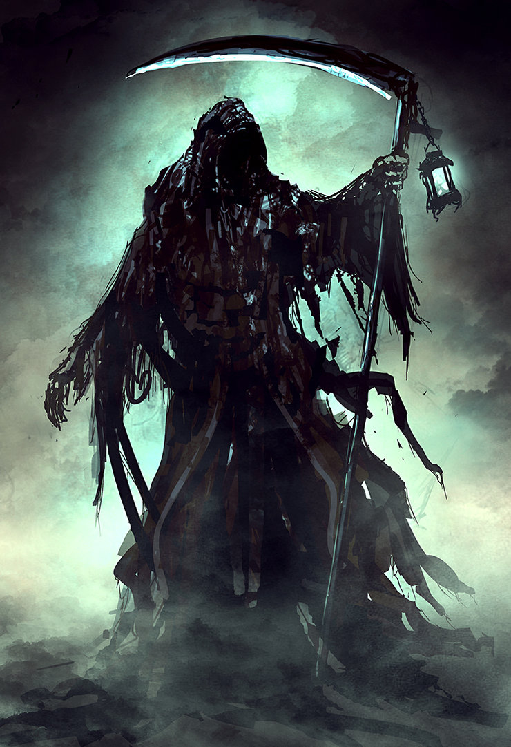 Dark horror gothic fantasy grim reaper death angel art scythe weapon  wallpaper, 1920x1200, 30511