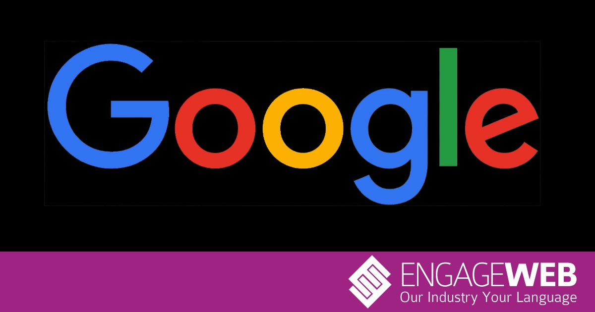 Google Logo Black Background Engage Web