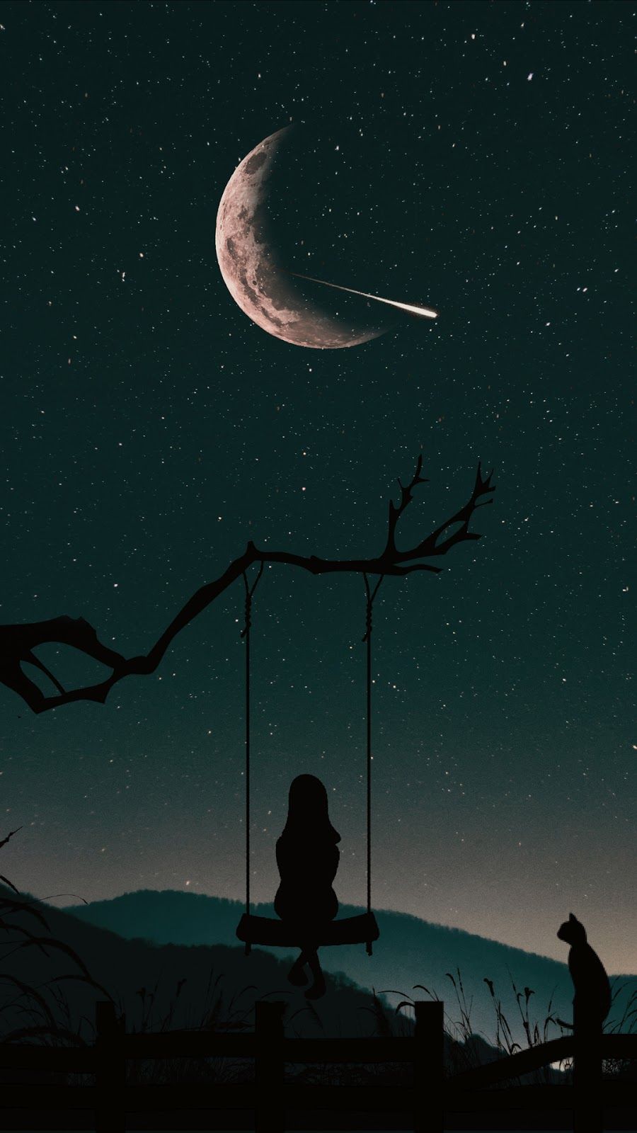 Lonely In The Night Sky Good Quotes Image