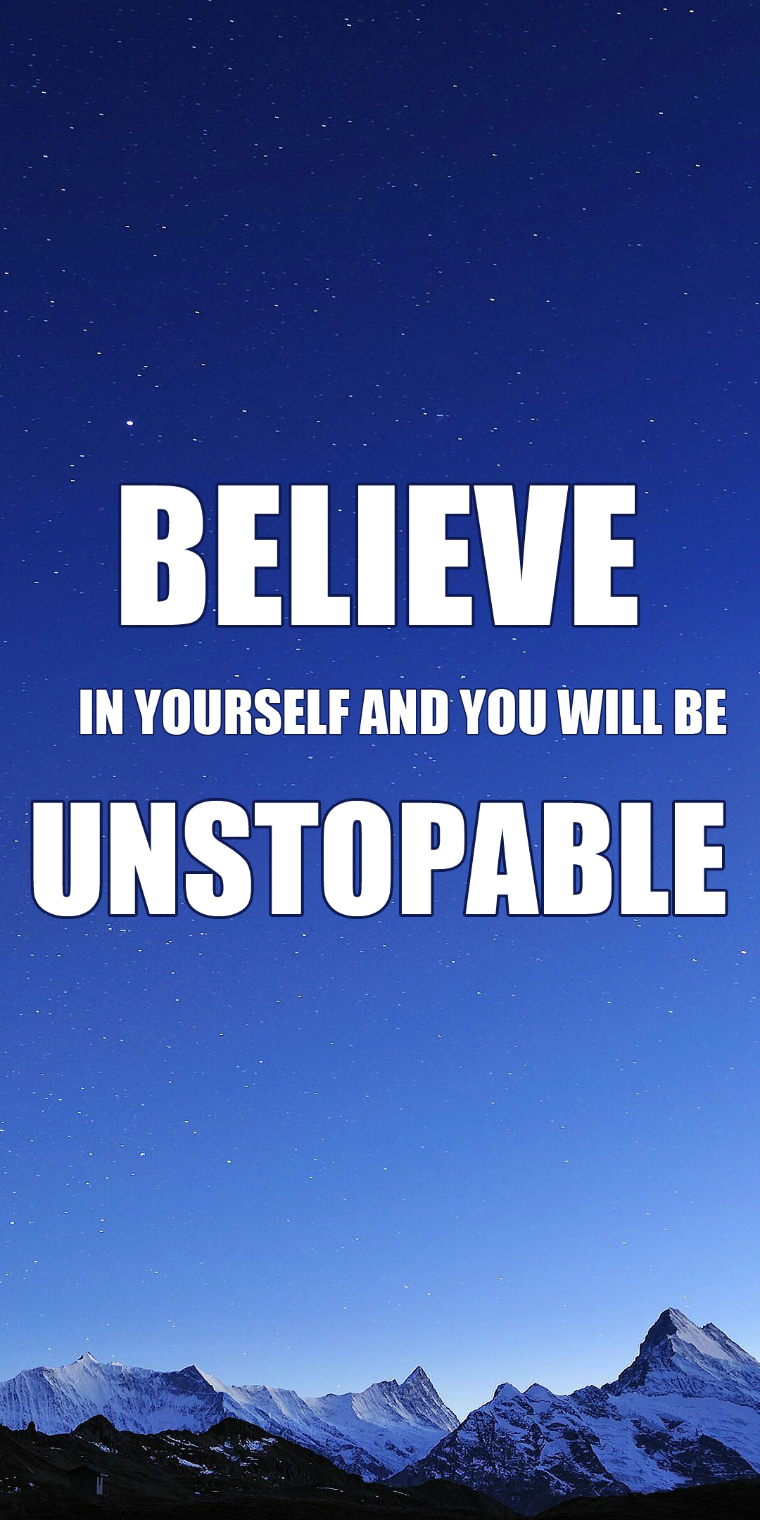 Believe in yourself Black and white motivation quote about believe 2K  wallpaper download