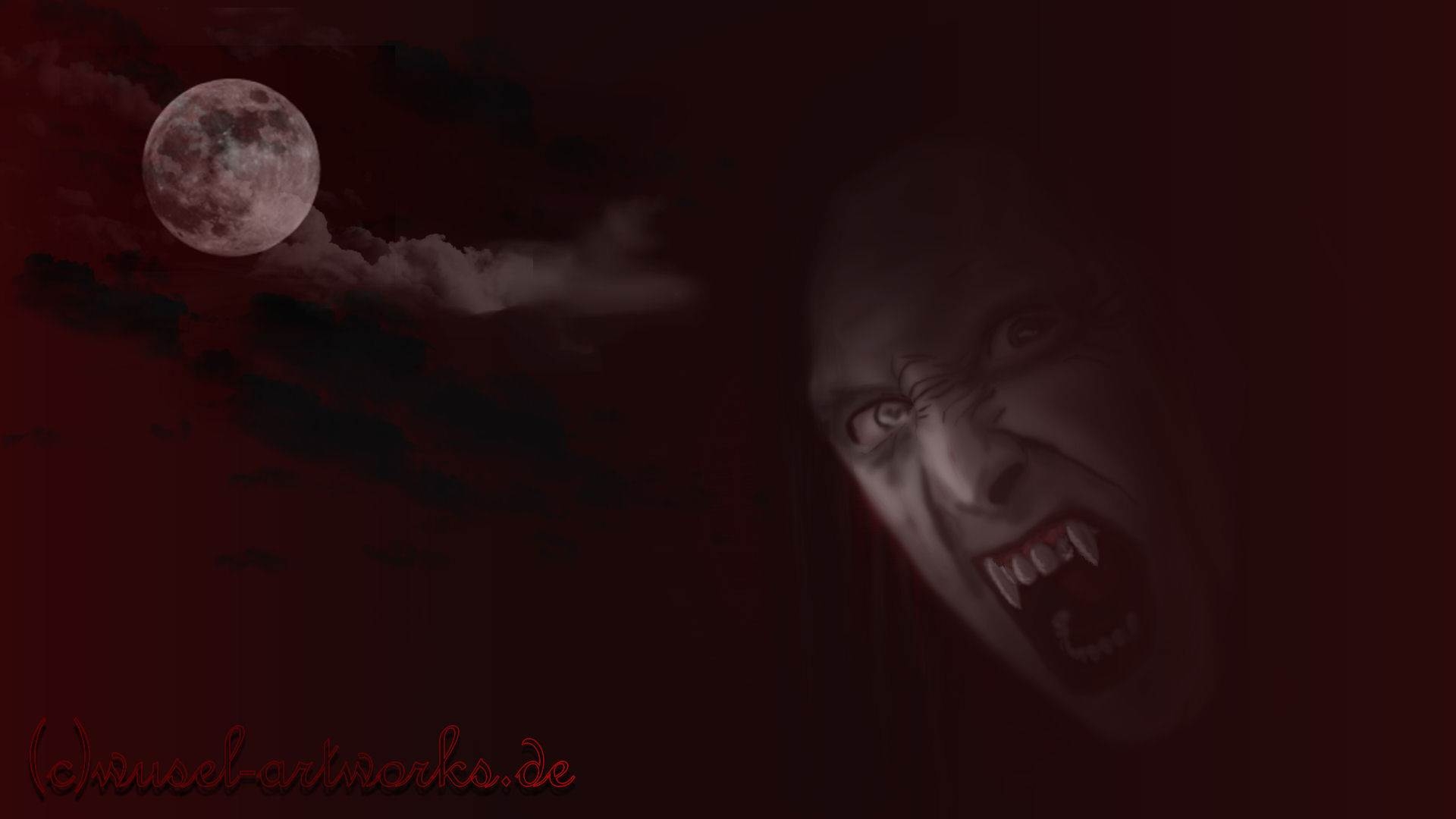 Wallpaper Background Scary Vampire Desktop