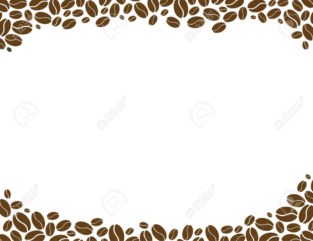 Coffee Beans On A White Background Royalty