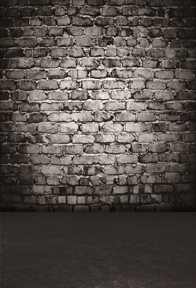 Laeacco Clouded Old Brick Wall With Floor Baby Photography