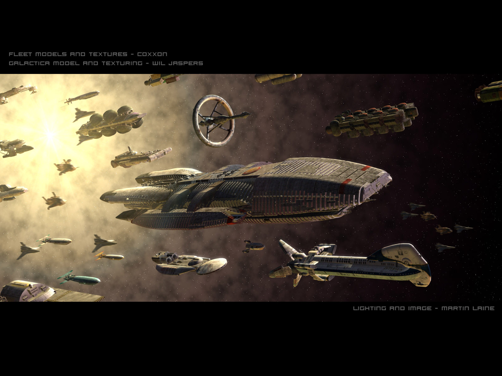 Pantalla De Battlestar Galactica Wallpaper
