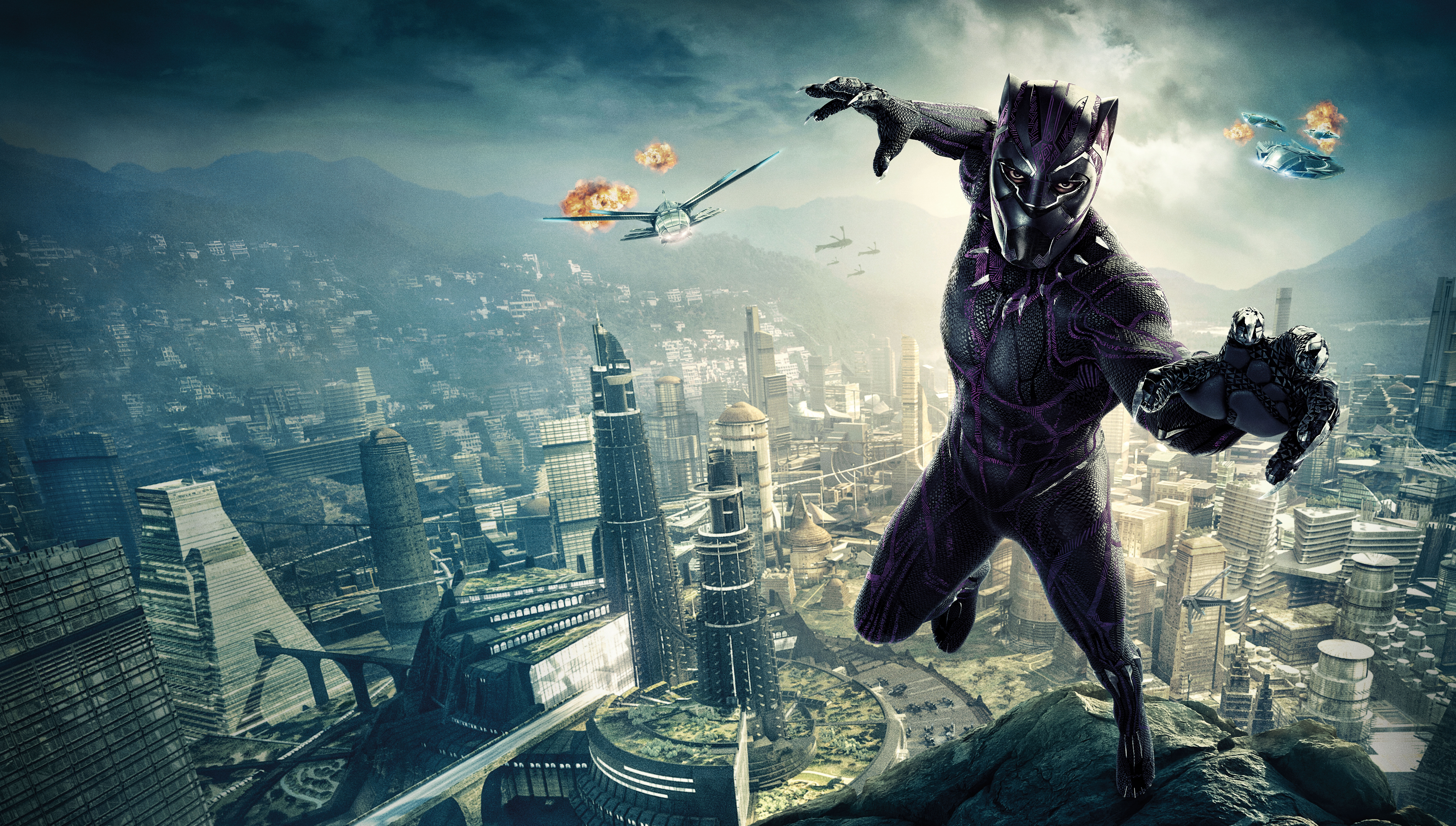 Black Panther 10k Poster Wallpaper HD Movies 4k
