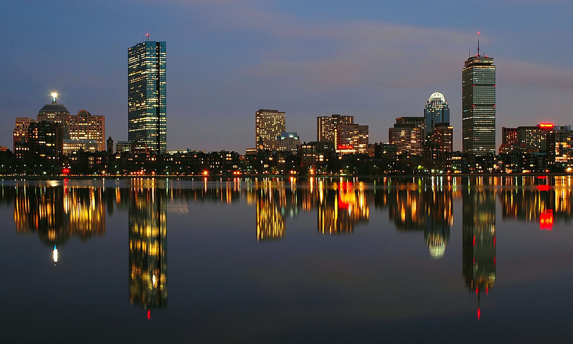 Boston Cityscape Art Skyline Wallpaper