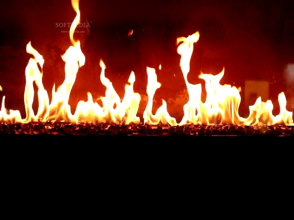Fire Screensaver Desktop Fireplace Animation