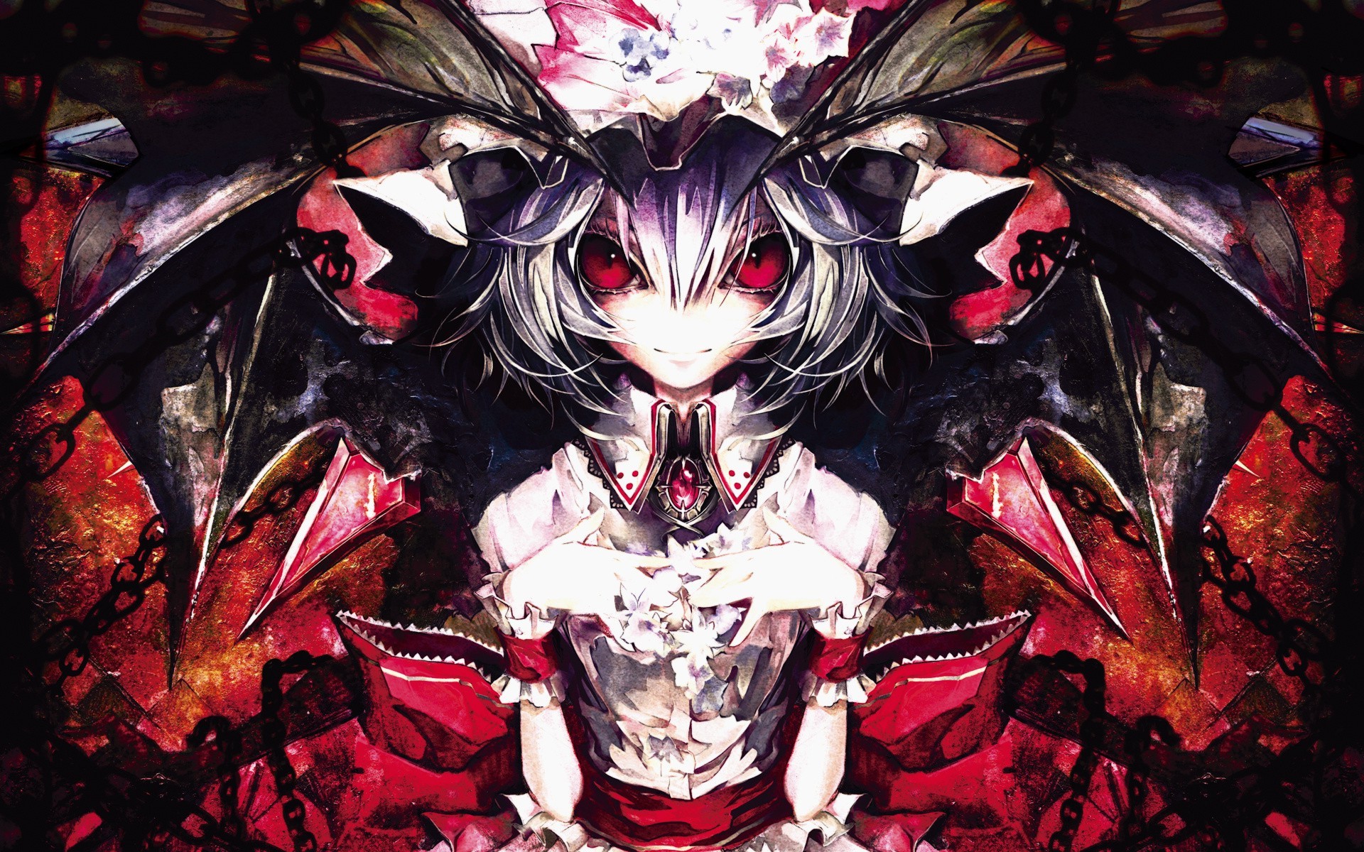 Anime Girls Touhou Remilia Scarlet Wallpaper HD Desktop And