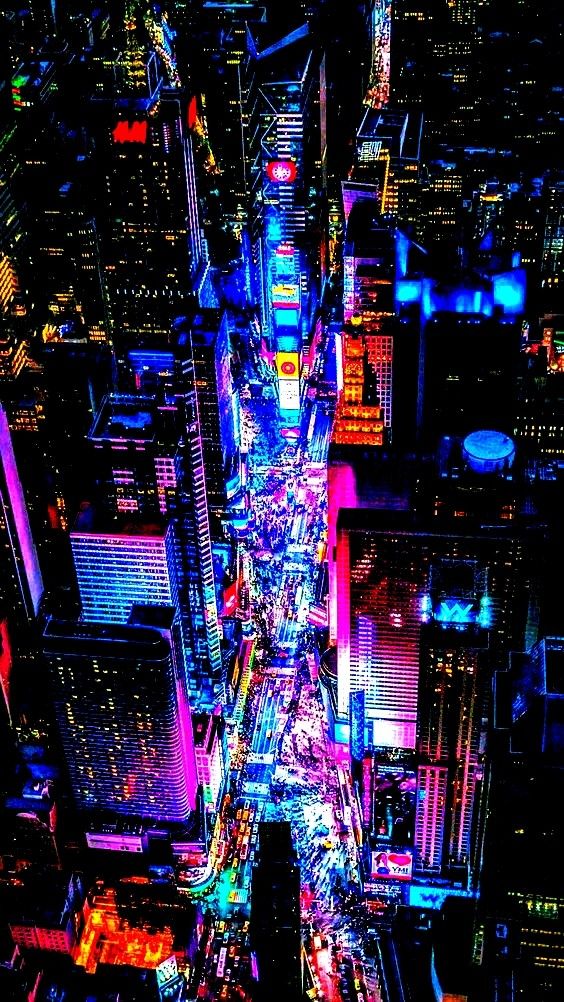 Neon City Wallpaper For Home Accessories