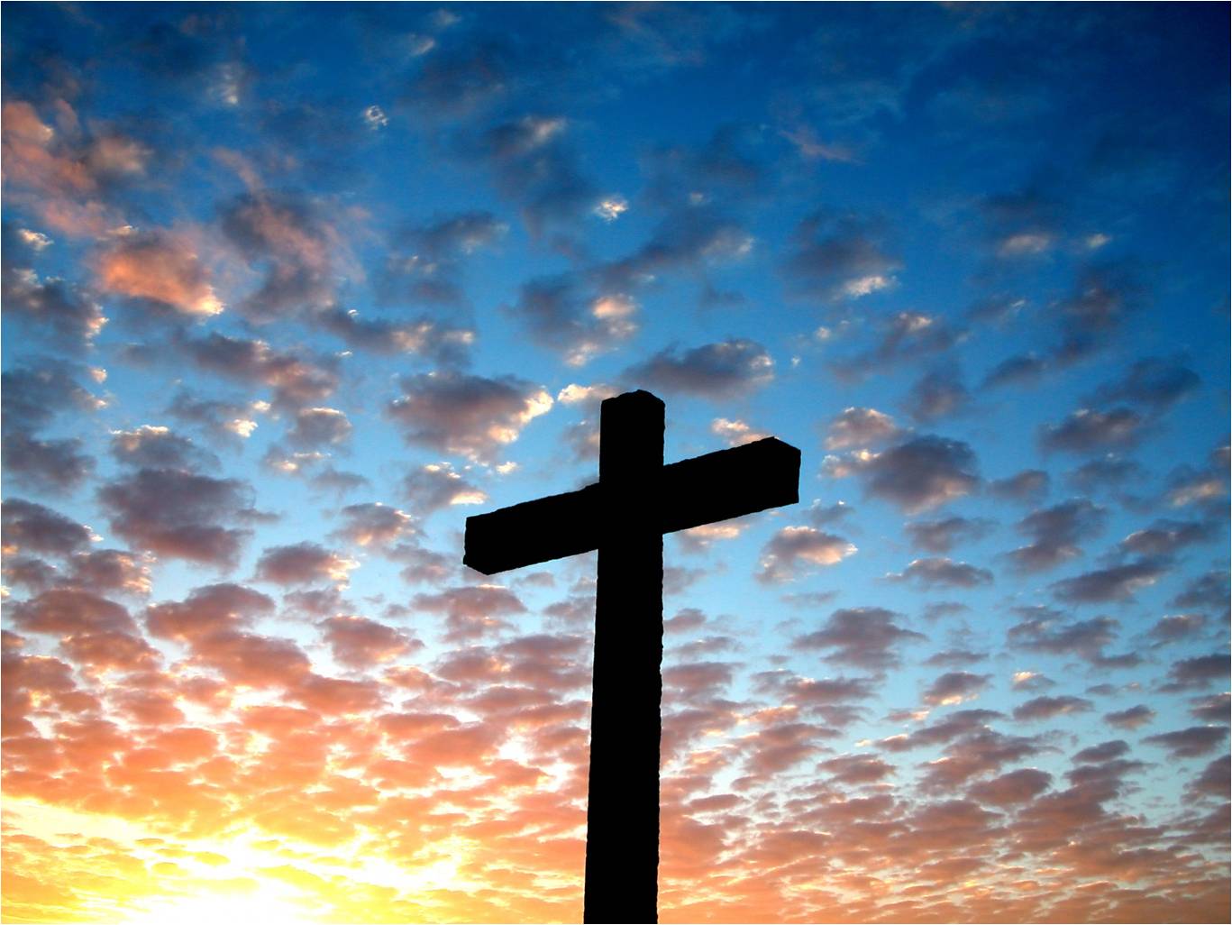 Happy Easter Cross Daybreak Jpg