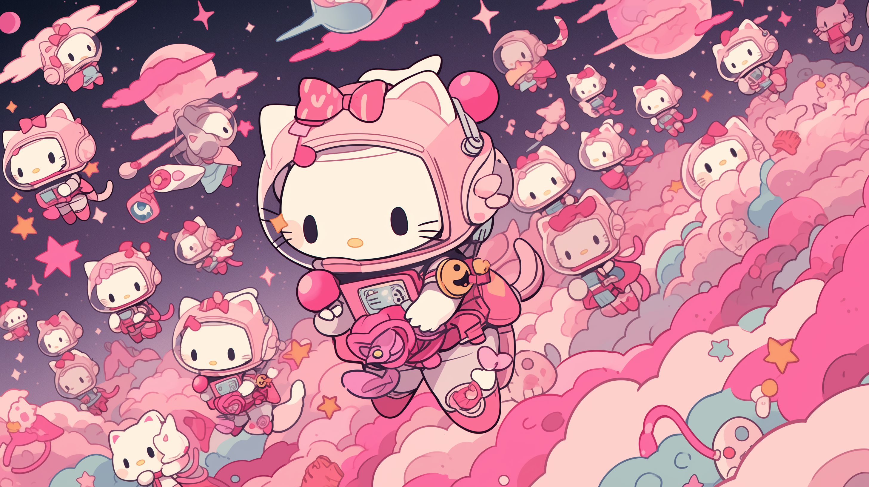 Hello Kitty As An Astronaut By Robokoboto