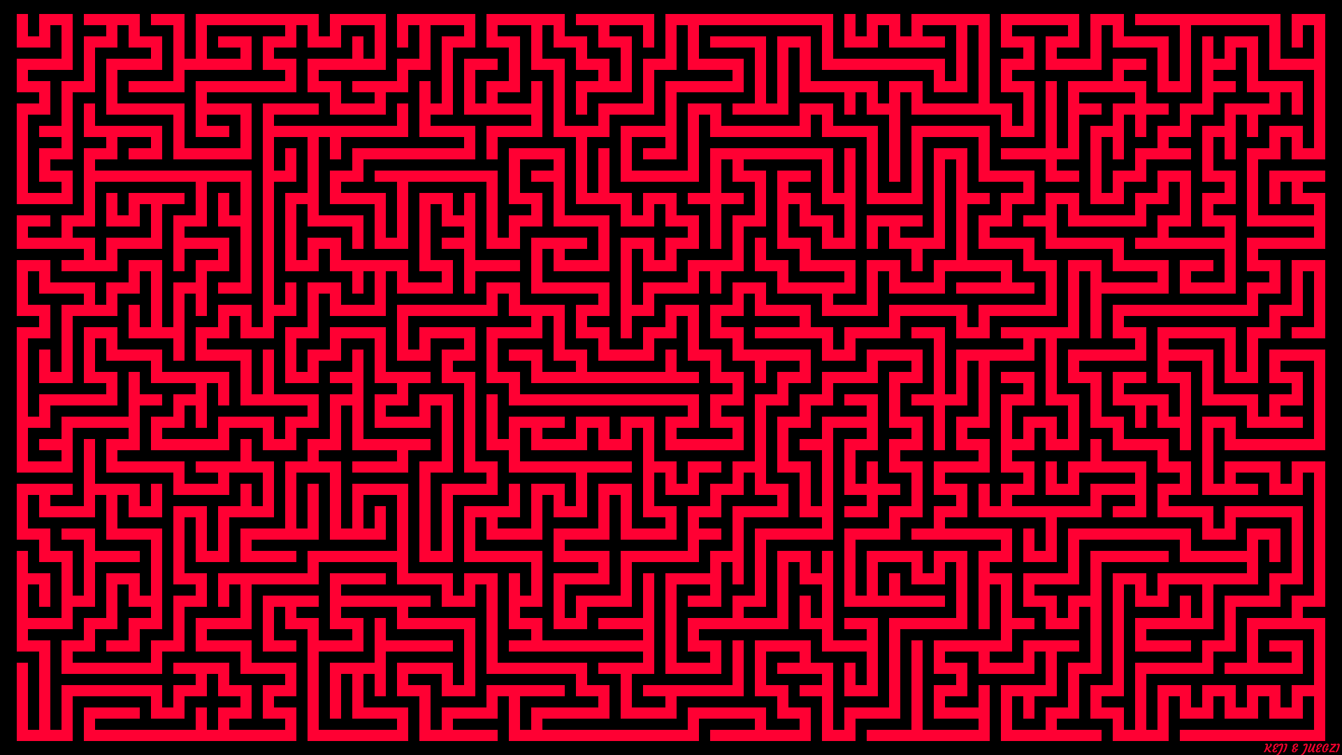 Red Pattern Abstract Maze HD Wallpaper By Keji