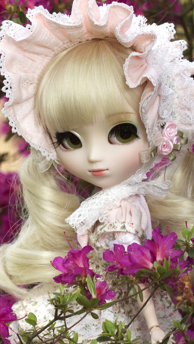 Cute Doll Girl iPhone Plus And Wallpaper