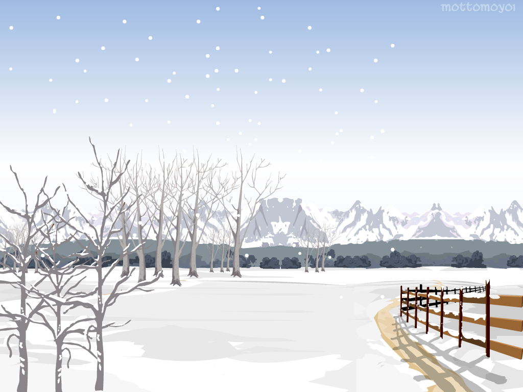 Winter Scape By Mottomoyoi