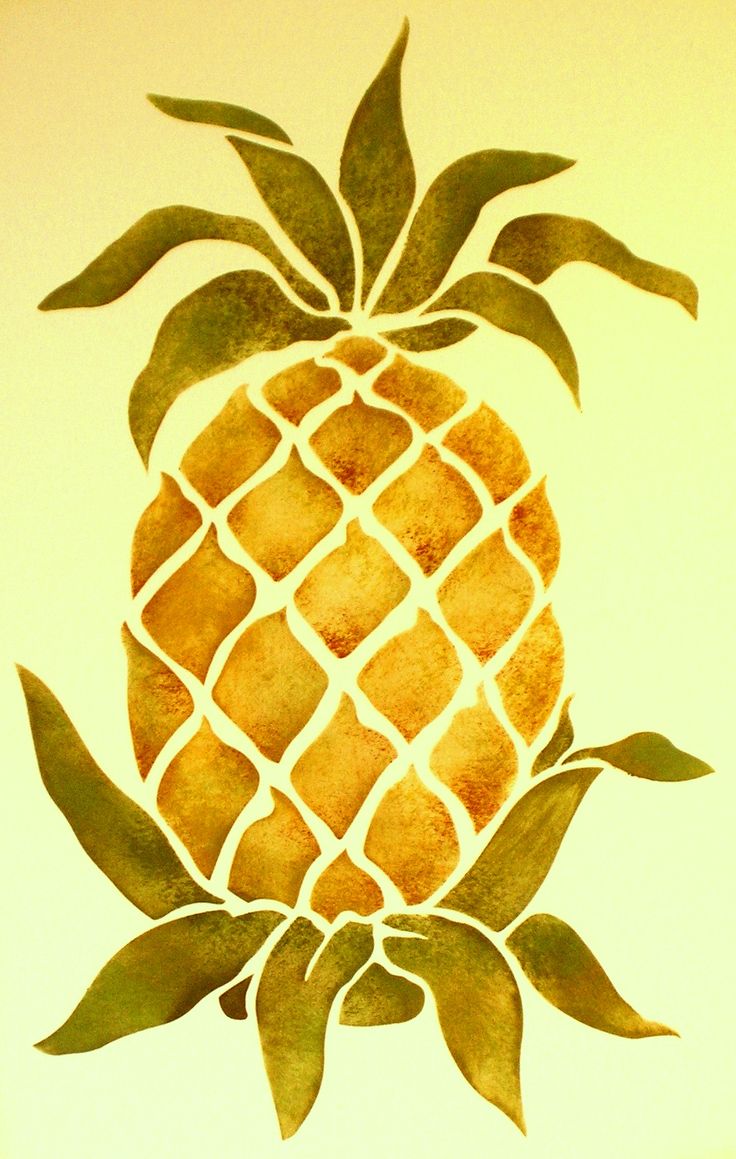 Primitive Pineapple Stencil Hospitality