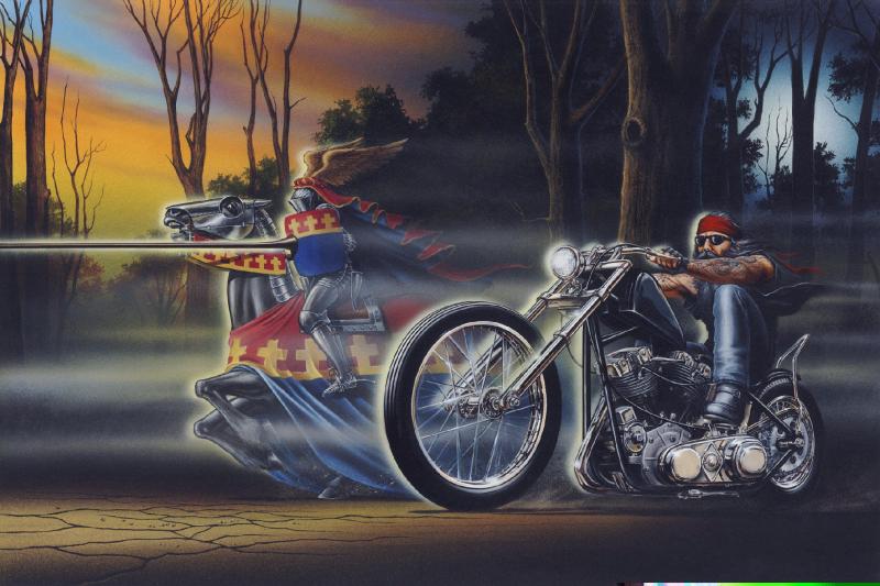 David Mann S Ghost Rider Illustration Was A Collaboration With Bandit