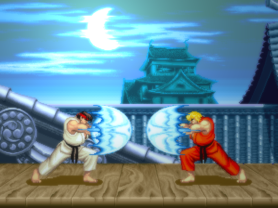 Retro Street Fighter Desktop Pc And Mac Wallpaper