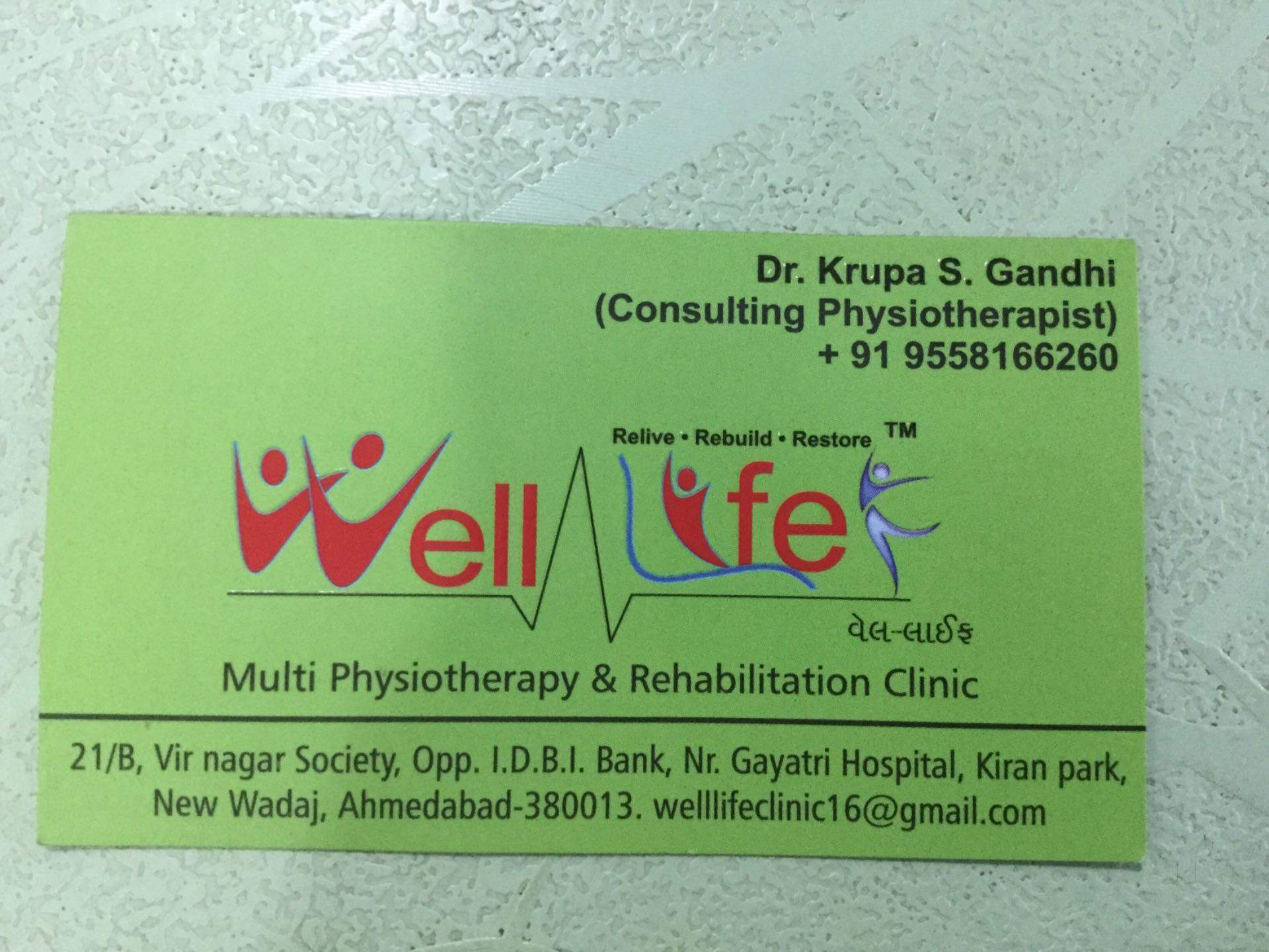 Well Life Multi Physiotherapy Rehabilitation Weight Loss Clinic