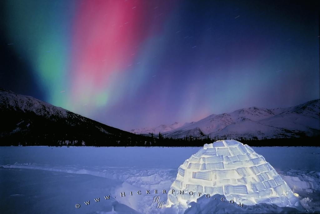 Hickerphoto Northern Lights Pictures Igloo Alaska