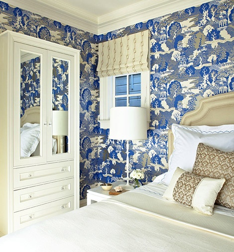 TraditionalHome SummerPalace wallpaper by Osborne Little