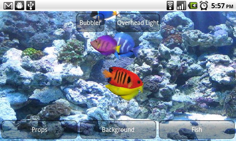 Android Quick App Aquarium Live Wallpaper Central