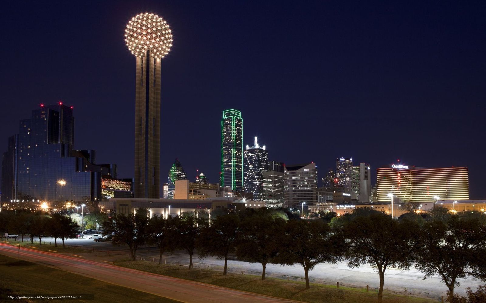 Dallas Texas USA City Skyline Wallpaper Wall Mural