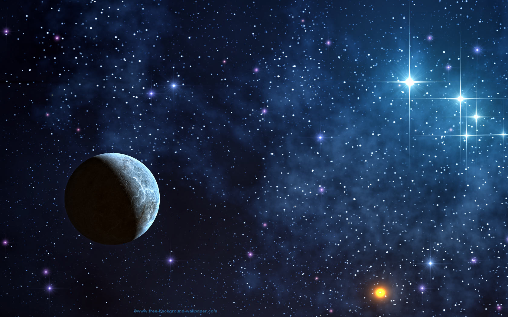 Shinning Stars Space Picture Space Desktop Background   1680x1050