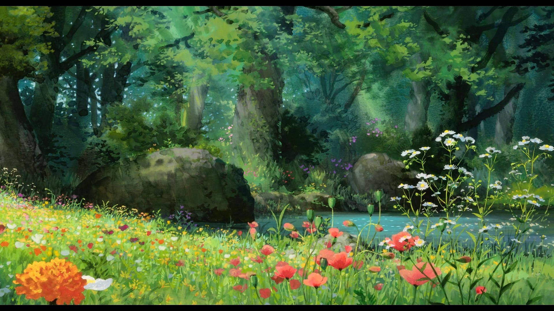Scenery Anime High Quality Wallpaper Id Forest