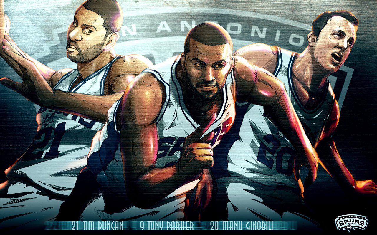 NBA Cartoon Wallpaper - WallpaperSafari
