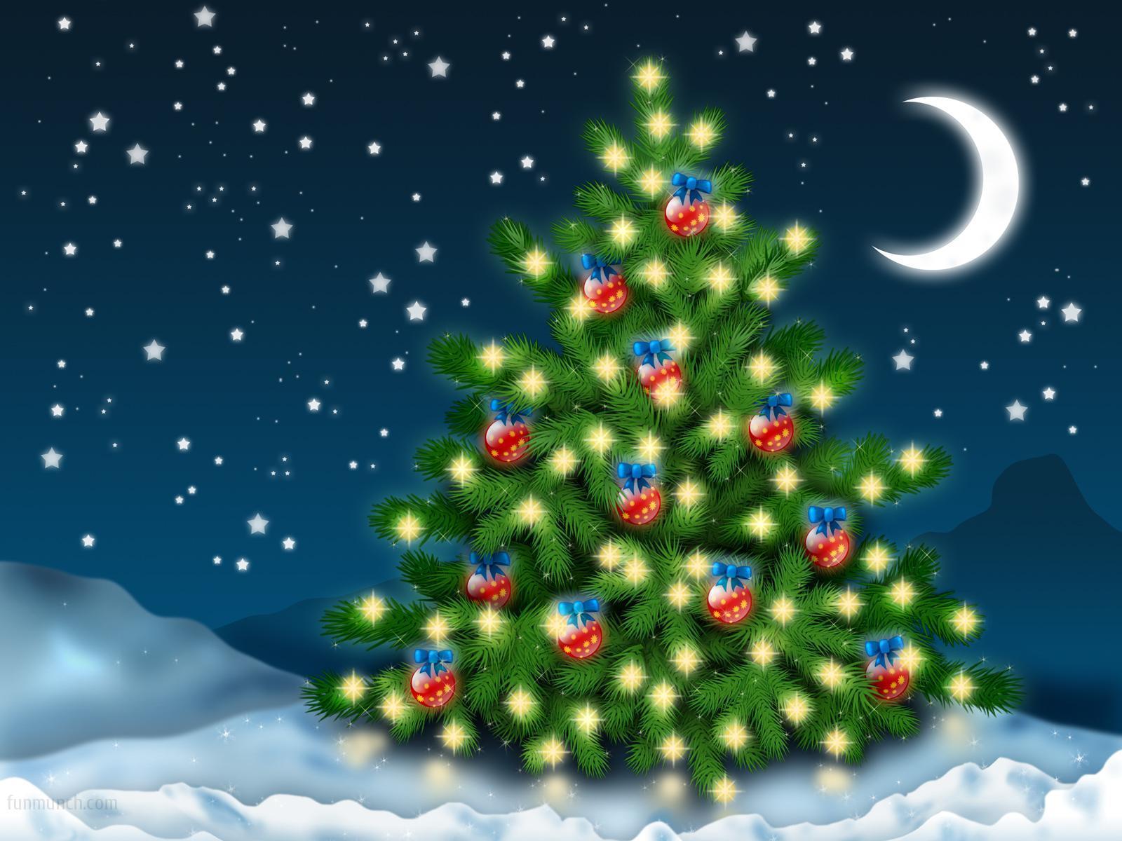 Spot Christmas Lights Wallpaper HD Background