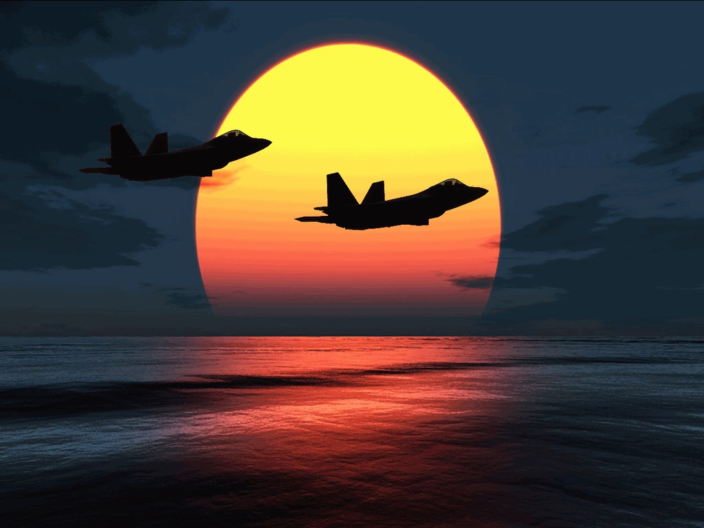 Raptors Over Sunset HD Wallpaper Imagebank Biz