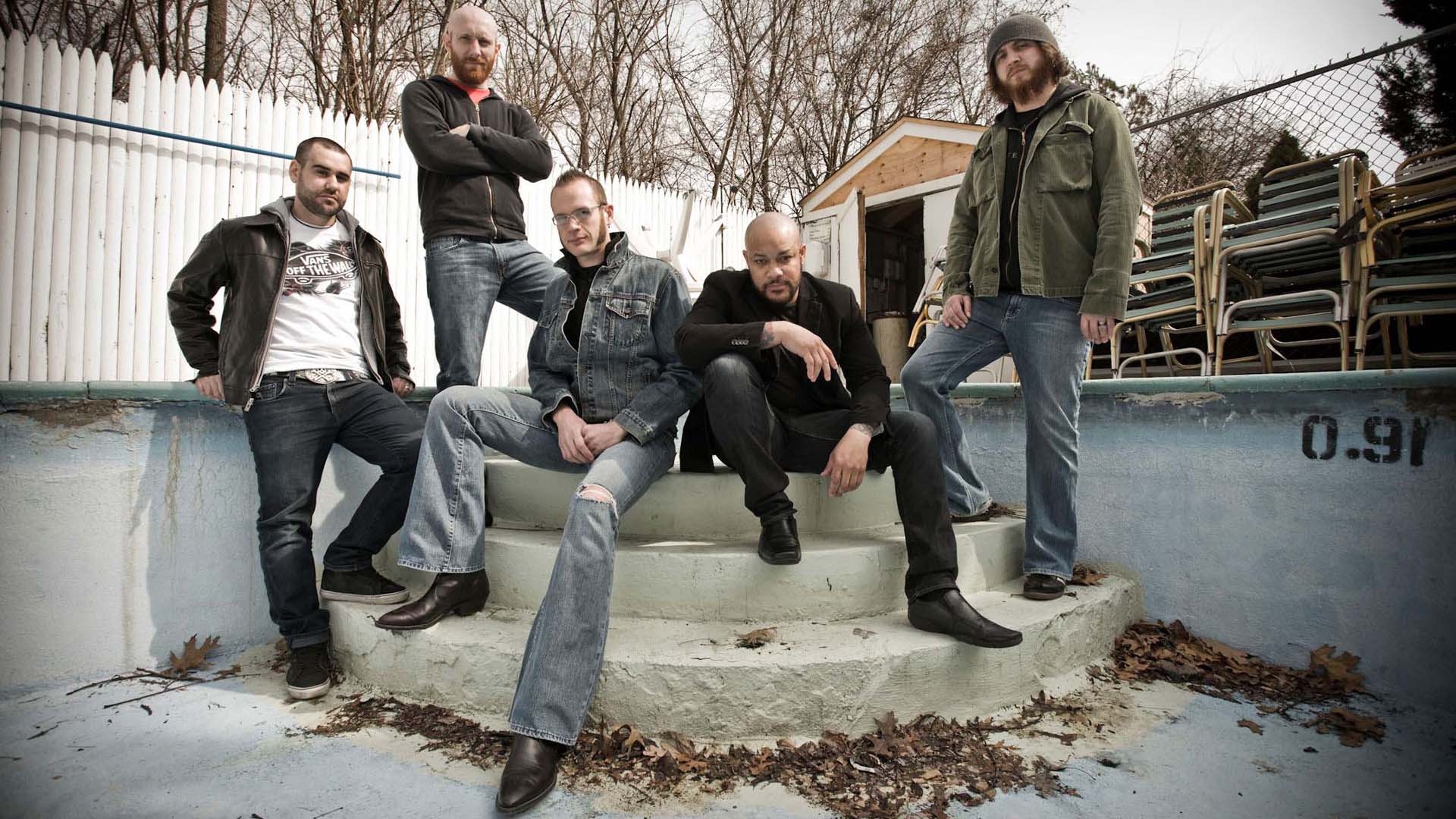 Killswitch Engage Leaves Trees Outdoor Stairs Stock Photos