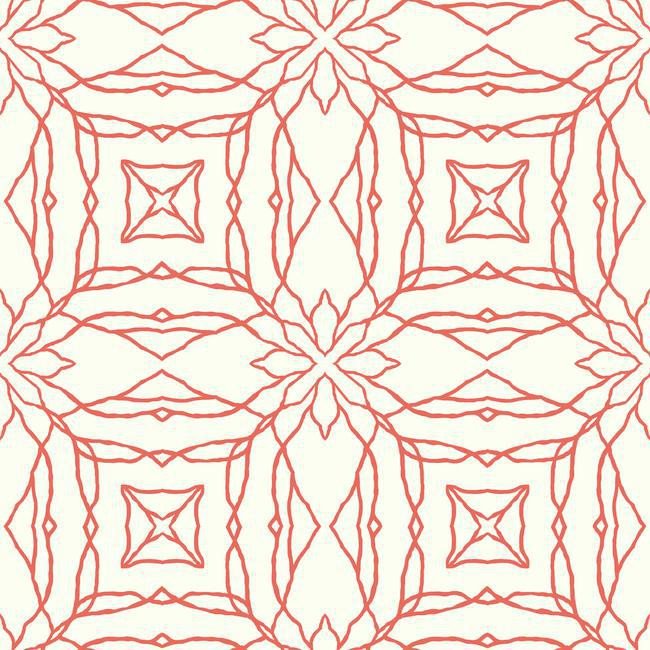 Reflections Wallpaper In Coral Design By York Wallcoverings Burke