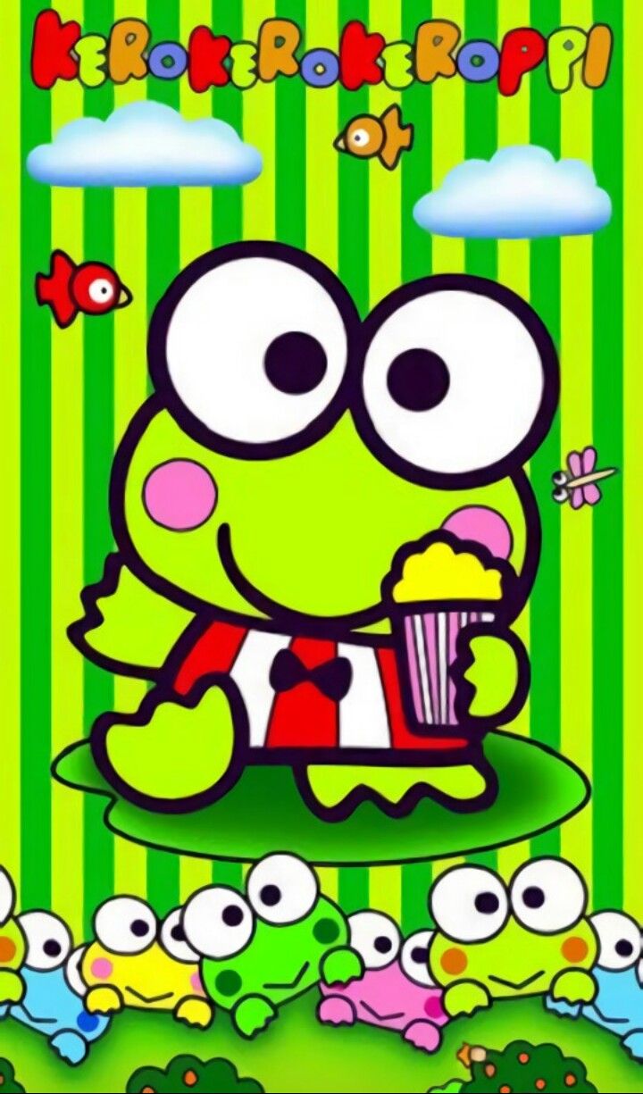 Free Hello Kitty Tshirt Keroppi Green Pink PNG  nohatcc