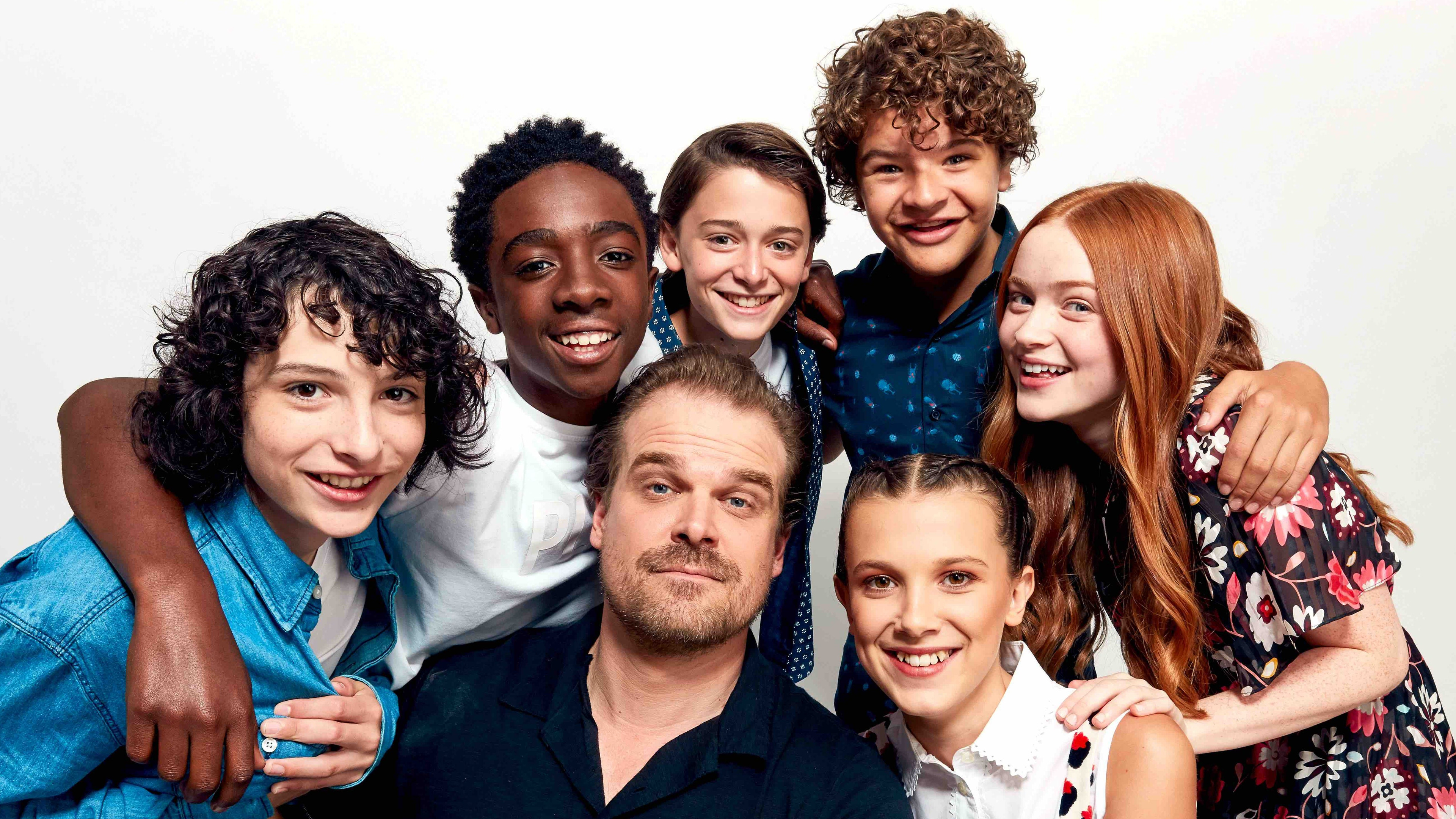 Stranger Things Cast 4k HD Wallpaper Image