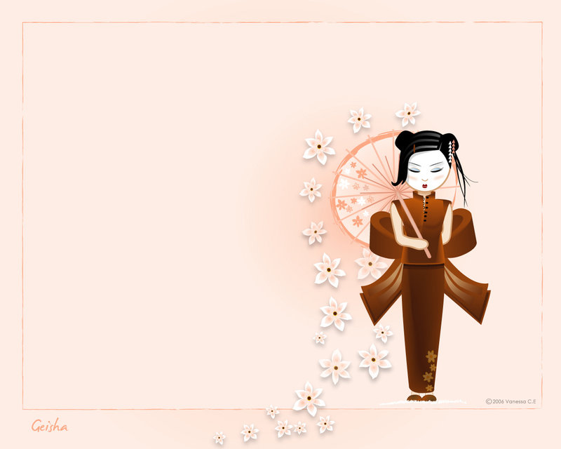 Geisha Wallpaper By Oooadaooo