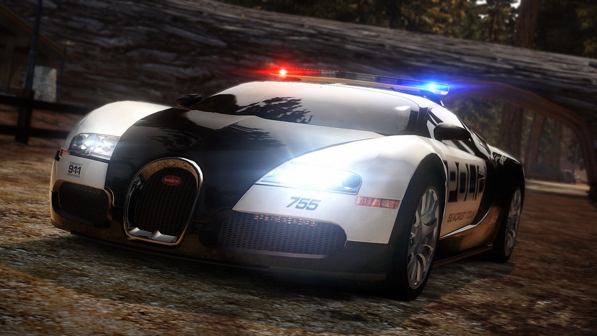 Police Car Wallpaper Which Is Under The