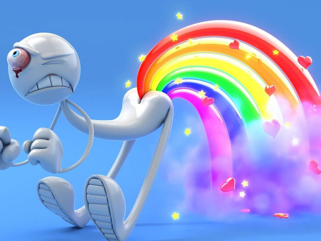 Rainbow Fart Tablet Wallpaper And Background