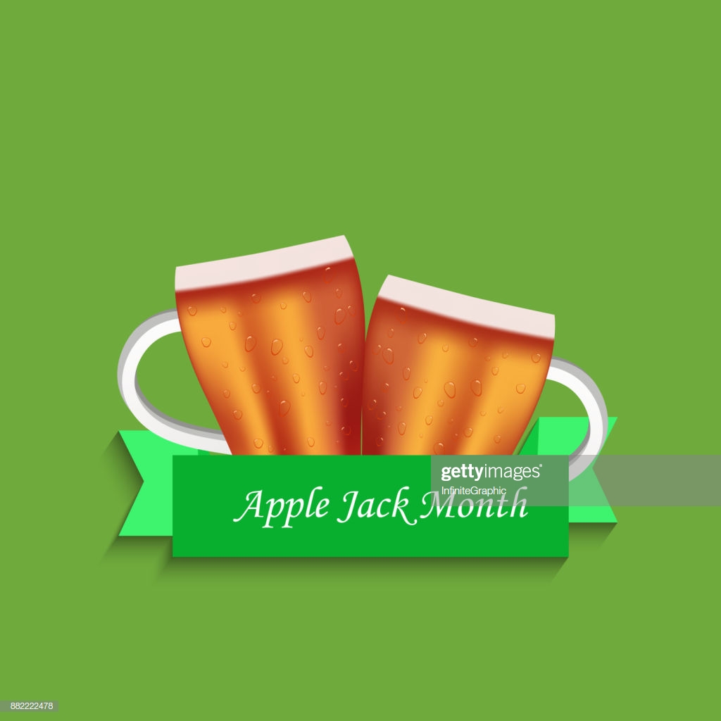 Illustration Of Applejack Month Background Stock