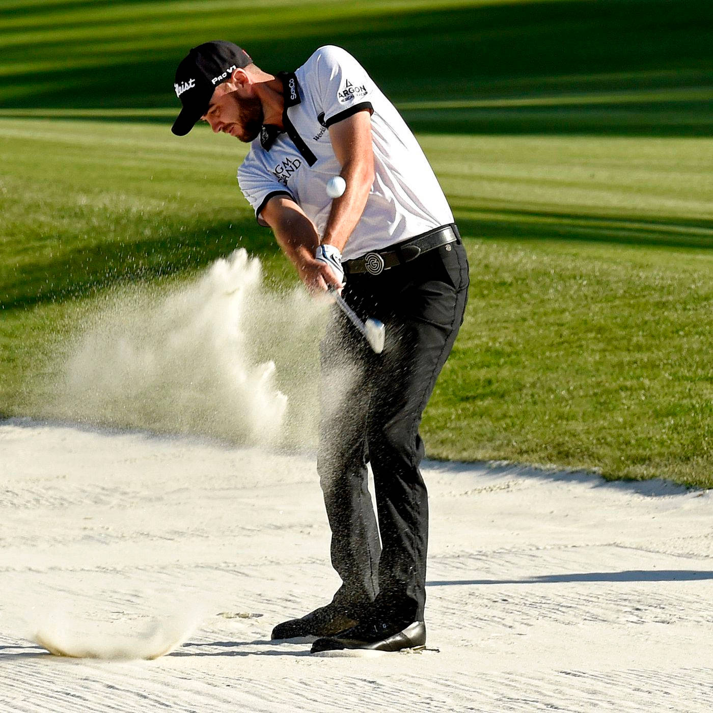 Troy Merritt Holding White Golf Ball Wallpaper