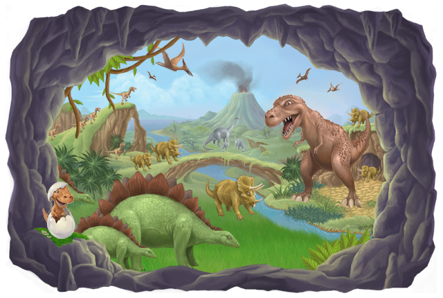 x4 large removable wallpaper mural this dinosaur mural will make a