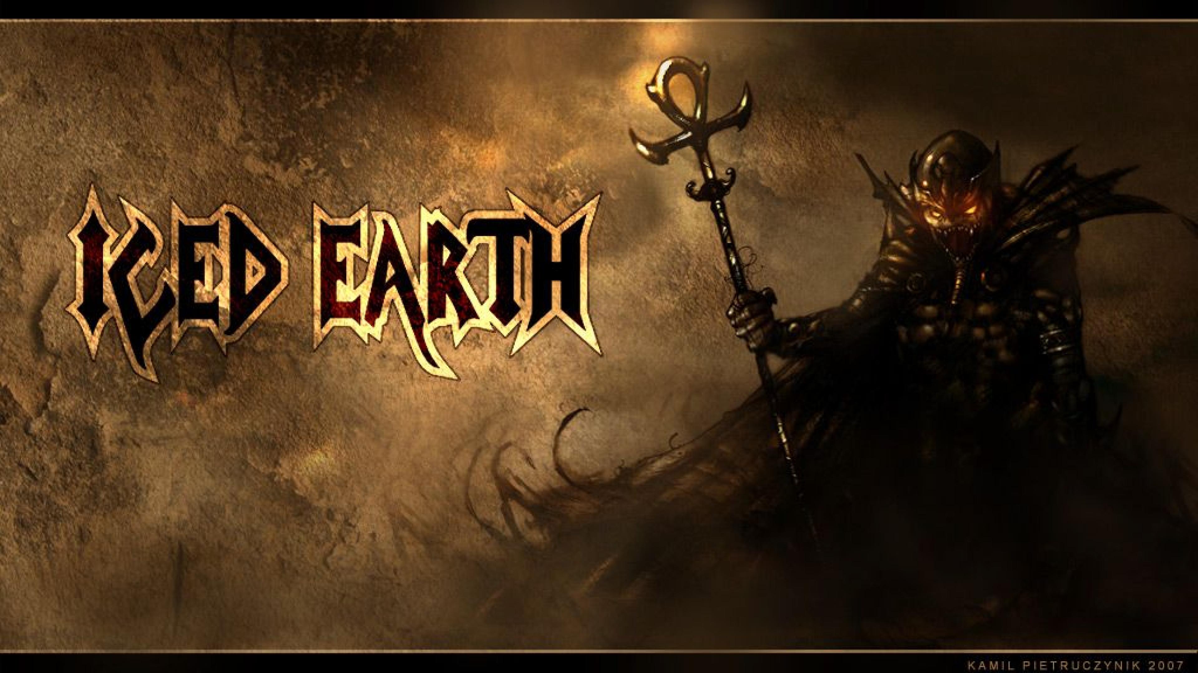Iced Earth Wizard Of Darkness HD Wallpaper Art Fantasy