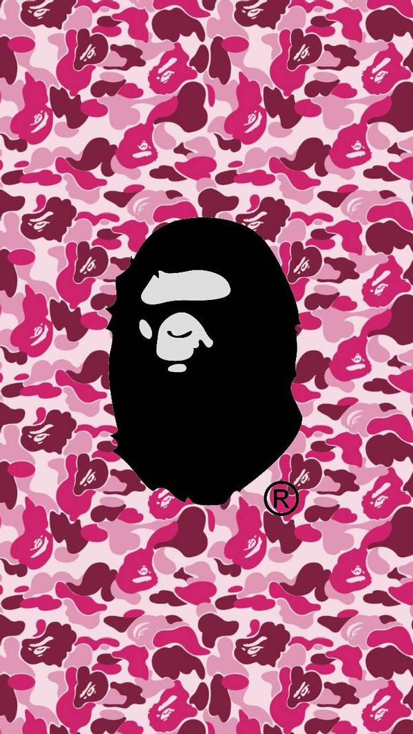 Bape Pink Camo Wallpaper