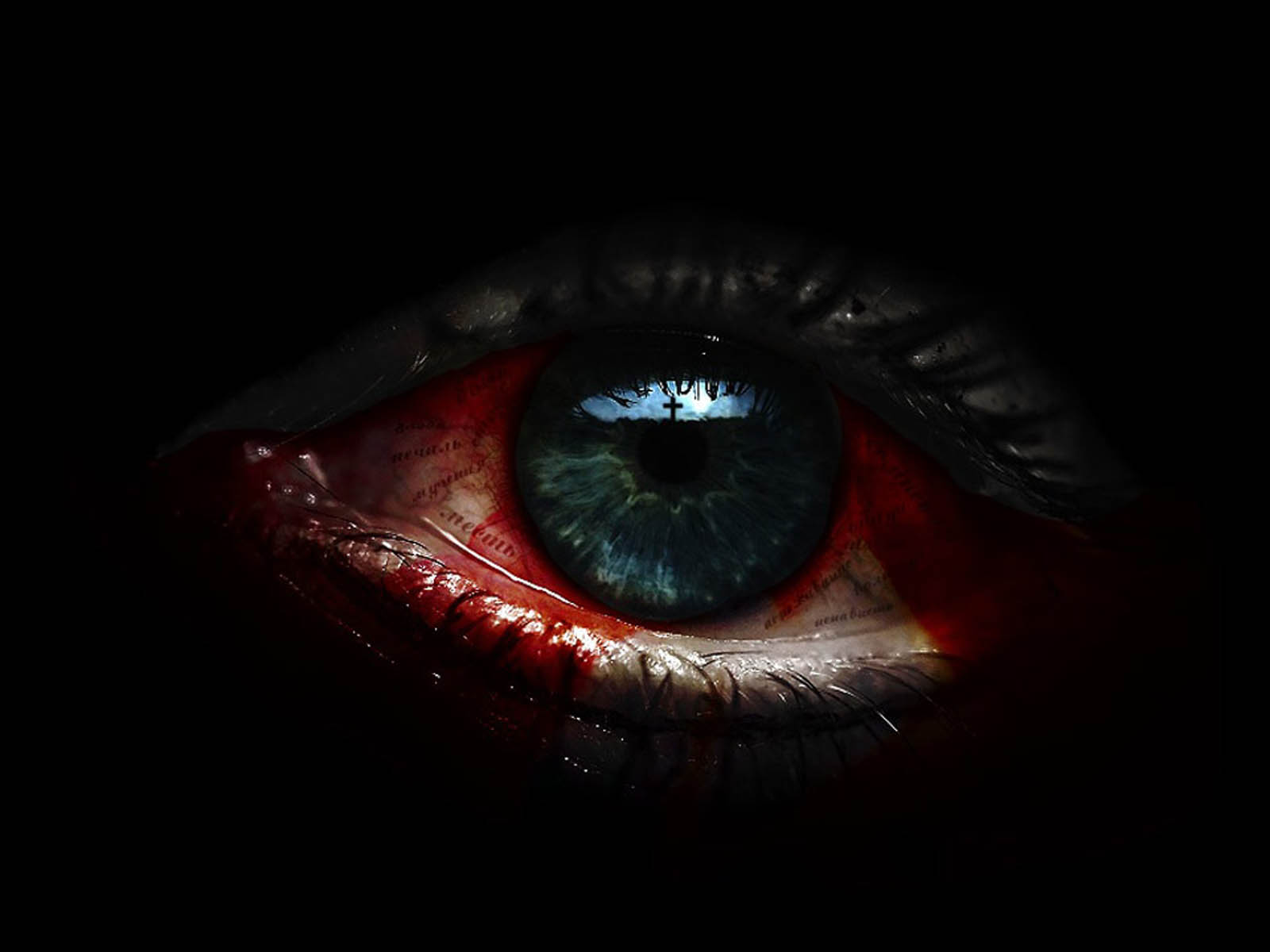 Horror Eye Desktop Wallpaper Background