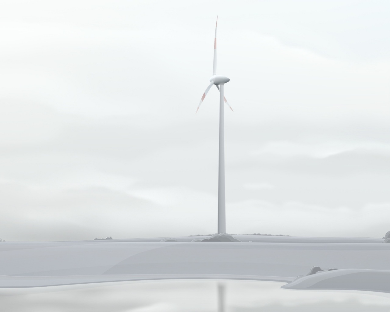 Wind Turbine Windmill Powerpoint Background Ppt