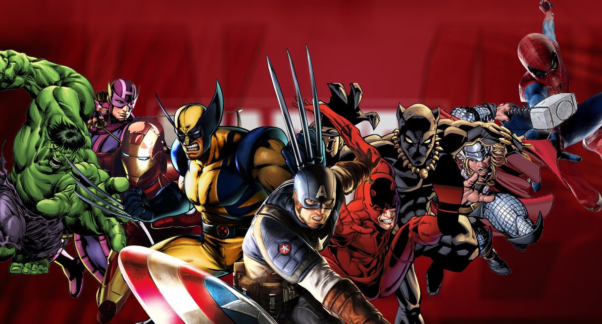 Marvel Characters Wallpaper Design By Axiom Apps